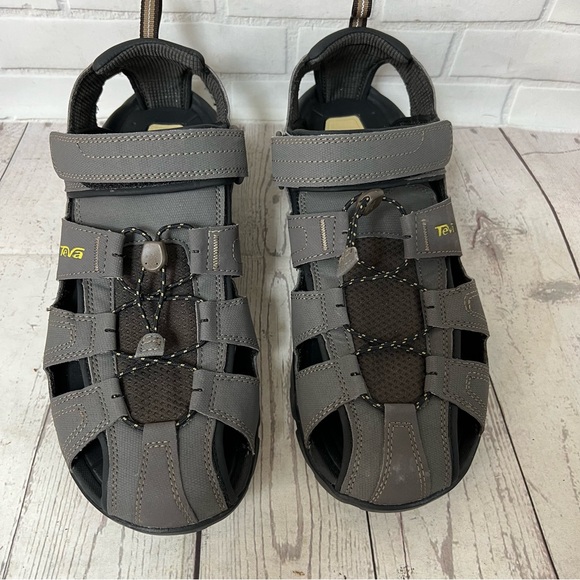 Teva Men\'s FOREBAY Fisherman Sport Sandals Size 12 M Gray Waterproof New main image 10